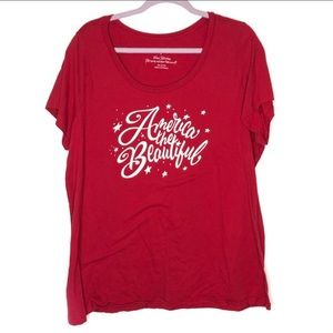 Torrid America the beautiful short sleeve t-shirt